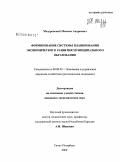 Мазуровский, Максим Андреевич. Формирование системы планирования экономического развития муниципального образования: дис. кандидат экономических наук: 08.00.05 - Экономика и управление народным хозяйством: теория управления экономическими системами; макроэкономика; экономика, организация и управление предприятиями, отраслями, комплексами; управление инновациями; региональная экономика; логистика; экономика труда. Санкт-Петербург. 2009. 204 с.
