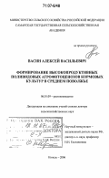 Васин, Алексей Васильевич. Формирование высокопродуктивных поливидовых агрофитоценозов кормовых культур в Среднем Поволжье: дис. доктор сельскохозяйственных наук: 06.01.09 - Растениеводство. Кинель. 2006. 508 с.