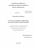 Луданный, Руслан Игоревич. Генетическая идентификация и дифференциация представителей семейства карповых (Cyprinidae): дис. кандидат биологических наук: 03.00.26 - Молекулярная генетика. Москва. 2008. 124 с.