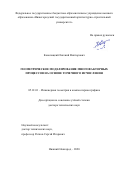 Конопацкий Евгений Викторович. Геометрическое моделирование многофакторных процессов на основе точечного исчисления: дис. доктор наук: 05.01.01 - Инженерная геометрия и компьютерная графика. ФГБОУ ВО «Нижегородский государственный архитектурно-строительный университет». 2020. 307 с.