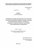 Байдина, Анастасия Сергеевна. Гигиеническая оценка воздействия ароматических углеводородов производственной среды на развитие метаболического синдрома – предиктора кардиоваскулярной патологии у работников нефтедобывающего предприя: дис. кандидат наук: 14.02.01 - Гигиена. Пермь. 2013. 179 с.