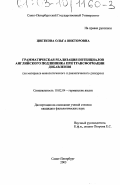 Цветкова, Ольга Викторовна. Грамматическая реализация потенциалов английского подлинника при трансформации добавления: На материале монологического и диалогического дискурса: дис. кандидат филологических наук: 10.02.04 - Германские языки. Санкт-Петербург. 2003. 212 с.