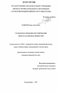 Ражков, Роман Алексеевич. Гражданско-правовое регулирование оборота валютных ценностей: дис. кандидат юридических наук: 12.00.03 - Гражданское право; предпринимательское право; семейное право; международное частное право. Екатеринбург. 2007. 220 с.