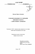 Маленко, Виктор Сергеевич. Гражданско-правовое регулирование земельного оборота с иностранным элементом: дис. кандидат юридических наук: 12.00.03 - Гражданское право; предпринимательское право; семейное право; международное частное право. Москва. 2007. 161 с.