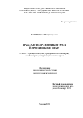 Грабко Олег Владимирович. Гражданско-правовой контроль по российскому праву: дис. кандидат наук: 12.00.03 - Гражданское право; предпринимательское право; семейное право; международное частное право. ФГАОУ ВО «Российский университет дружбы народов». 2022. 201 с.