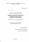 Запольская, Анна Николаевна. Инфокоммуникационная функция управленческой культуры современного предприятия: дис. кандидат социологических наук: 22.00.08 - Социология управления. Москва. 2011. 201 с.