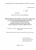 Ярдухина, Светлана Александровна. Информационная обогащенность образовательной среды как средство формирования профессионально-математической компетентности будущих преподавателей математики: для системы классических университетов: дис. кандидат педагогических наук: 13.00.02 - Теория и методика обучения и воспитания (по областям и уровням образования). Чебоксары. 2009. 229 с.