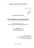 Пащенко Илья Юрьевич. Информация как объект публично-правового регулирования в условиях цифровизации: дис. кандидат наук: 00.00.00 - Другие cпециальности. ФГБОУ ВО «Кубанский государственный университет». 2022. 300 с.