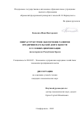 Копаенко Иван Викторович. Инфраструктурное обеспечение развития предпринимательской деятельности в условиях цифровизации (на материалах Республики Крым): дис. кандидат наук: 08.00.05 - Экономика и управление народным хозяйством: теория управления экономическими системами; макроэкономика; экономика, организация и управление предприятиями, отраслями, комплексами; управление инновациями; региональная экономика; логистика; экономика труда. ФГАОУ ВО «Крымский федеральный университет имени В.И. Вернадского». 2022. 200 с.