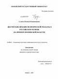 Гуляева, Людмила Владимировна. Институциализация политической рекламы в российском регионе: на примере Пензенской области: дис. кандидат социологических наук: 22.00.04 - Социальная структура, социальные институты и процессы. Пенза. 2009. 199 с.