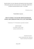 Чупина Жанна Сергеевна. Интегративное управление инновационными проектами в приоритетных отраслях экономики: дис. доктор наук: 00.00.00 - Другие cпециальности. «Российский университет дружбы народов имени Патриса Лумумбы». 2025. 333 с.