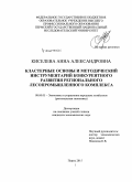 Киселева, Анна Александровна. Кластерные основы и методический инструментарий конкурентного развития регионального лесопромышленного комплекса: дис. кандидат наук: 08.00.05 - Экономика и управление народным хозяйством: теория управления экономическими системами; макроэкономика; экономика, организация и управление предприятиями, отраслями, комплексами; управление инновациями; региональная экономика; логистика; экономика труда. Пермь. 2015. 182 с.