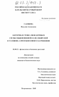 Галибина, Наталия Алексеевна. Клеточная стенка хвои деревьев сосны обыкновенной и ели сибирской в условиях аэротехногенного загрязнения: дис. кандидат биологических наук: 03.00.12 - Физиология и биохимия растений. Петрозаводск. 2003. 138 с.