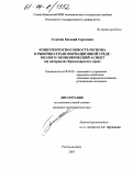 Голотин, Евгений Сергеевич. Конкурентоспособность региона в рыночно-трансформационной среде: эколого-экономический аспект: На материалах Краснодарского края: дис. кандидат экономических наук: 08.00.05 - Экономика и управление народным хозяйством: теория управления экономическими системами; макроэкономика; экономика, организация и управление предприятиями, отраслями, комплексами; управление инновациями; региональная экономика; логистика; экономика труда. Ростов-на-Дону. 2003. 155 с.