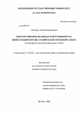 Левченко, Татьяна Григорьевна. Конституционно-правовая ответственность в избирательном праве: сравнительно-правовой аспект: на примере России, Великобритании и США: дис. кандидат юридических наук: 12.00.02 - Конституционное право; муниципальное право. Москва. 2008. 203 с.