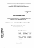 Плюта, Юрий Викторович. Конституционно-правовые основы парламентского контроля в Российской Федерации: дис. кандидат юридических наук: 12.00.02 - Конституционное право; муниципальное право. Челябинск. 2012. 233 с.