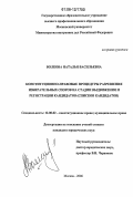 Волкова, Наталья Васильевна. Конституционно-правовые процедуры разрешения избирательных споров на стадии выдвижения и регистрации кандидатов: списков кандидатов: дис. кандидат юридических наук: 12.00.02 - Конституционное право; муниципальное право. Москва. 2006. 200 с.