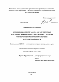 Каменская, Наталья Андреевна. Конституционное право на охрану здоровья и медицинскую помощь: современные гарантии обеспечения, принципы реализации и механизмы защиты: дис. кандидат юридических наук: 12.00.02 - Конституционное право; муниципальное право. Владикавказ. 2011. 184 с.
