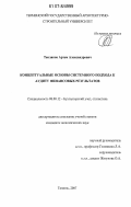 Тепляков, Артем Александрович. Концептуальные основы системного подхода к аудиту финансовых результатов: дис. кандидат экономических наук: 08.00.12 - Бухгалтерский учет, статистика. Тюмень. 2007. 191 с.