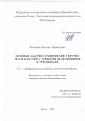 Николаева Наталья Афанасьевна. Краевые задачи о равновесии упругих тел и пластин с тонкими включениями и трещинами: дис. кандидат наук: 00.00.00 - Другие cпециальности. Институт гидродинамики им. М.А. Лаврентьева Сибирского отделения Российской академии наук. 2025. 119 с.