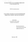 Тлеуж, Аскер Дзагаштович. Культурные архетипы как фактор формирования личности: На примере адыгского фольклора: дис. кандидат культурологии: 24.00.01 - Теория и история культуры. Краснодар. 2003. 142 с.