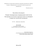 Минаев Никита Владимирович. Лазерно-индуцированное формирование наночастиц благородных \nметаллов и структур из них в полимерных и пористых оптических материалах: дис. кандидат наук: 05.27.03 - Квантовая электроника. ФГБУН «Институт проблем лазерных и информационных технологий Российской академии наук». 2015. 122 с.