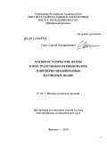 Герус, Сергей Валерианович. Магнитостатические волны в пространственно-периодических и двумерно-неоднородных магнитных полях: дис. доктор физико-математических наук: 01.04.11 - Физика магнитных явлений. Фрязино. 2010. 317 с.