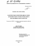Ванькина, Инна Вячеславовна. Маркетинговые коммуникации на рынке дополнительного профессионального образования по программе МВА: дис. кандидат экономических наук: 08.00.05 - Экономика и управление народным хозяйством: теория управления экономическими системами; макроэкономика; экономика, организация и управление предприятиями, отраслями, комплексами; управление инновациями; региональная экономика; логистика; экономика труда. Нижний Новгород. 2004. 169 с.