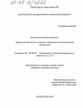 Колпокчи, Алексей Алексеевич. Маркетинговый подход в процессе управления государственным имуществом: дис. кандидат экономических наук: 08.00.05 - Экономика и управление народным хозяйством: теория управления экономическими системами; макроэкономика; экономика, организация и управление предприятиями, отраслями, комплексами; управление инновациями; региональная экономика; логистика; экономика труда. Волгоград. 2005. 172 с.
