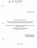 Гурина, Людмила Александровна. Математические модели и методы представления информации для АСДУ электроэнергетическими системами в условиях неопределенности: дис. кандидат технических наук: 05.13.18 - Математическое моделирование, численные методы и комплексы программ. Иркутск. 2004. 188 с.