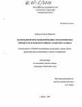 Лобанов, Сергей Юрьевич. Математическое моделирование реологических процессов в подработанных слоистых толщах: дис. кандидат технических наук: 25.00.20 - Геомеханика, разрушение пород взрывом, рудничная аэрогазодинамика и горная теплофизика. Пермь. 2005. 172 с.