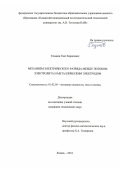Тазмеев Гаяз Харисович. Механизм электрического разряда между потоком электролита и металлическим электродом: дис. кандидат наук: 01.02.05 - Механика жидкости, газа и плазмы. ФГБОУ ВО «Казанский национальный исследовательский технический университет им. А.Н. Туполева - КАИ». 2018. 129 с.