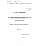 Смоленская, Елена Олеговна. Метод моделирования открытых архитектурных пространств в городской среде: На примере города Самары: дис. кандидат архитектуры: 18.00.01 - Теория и история архитектуры, реставрация и реконструкция историко-архитектурного наследия. Нижний Новгород. 2004. 201 с.