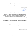 Студеникин Андрей Владимирович. Метод противодействия угрозе подмены сообщений для систем спутниковой связи с кодовым разделением каналов на основе стохастического применения ансамблей многофазных ортогональных кодовых последовательностей: дис. кандидат наук: 00.00.00 - Другие cпециальности. «Южный федеральный университет». 2026. 246 с.