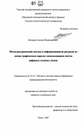 Шокарев, Алексей Владимирович. Метод разграничения доступа к информационным ресурсам на основе графического пароля с использованием систем цифровых водяных знаков: дис. кандидат технических наук: 05.13.19 - Методы и системы защиты информации, информационная безопасность. Томск. 2007. 135 с.