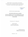 Феоктистова Ксения Игоревна. Методический подход к оценке результативности государственных программ институционального развития периферийных территорий: дис. кандидат наук: 00.00.00 - Другие cпециальности. ФГАОУ ВО «Дальневосточный федеральный университет». 2025. 211 с.