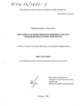 Соболева, Марина Леонидовна. Методика изучения информационных систем в высшей педагогической школе: дис. кандидат педагогических наук: 13.00.02 - Теория и методика обучения и воспитания (по областям и уровням образования). Москва. 2003. 187 с.