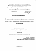 Морозко, Наталья Иосифовна. Методология формирования финансового механизма обеспечения стабильности функционирования малых организаций: дис. доктор экономических наук: 08.00.10 - Финансы, денежное обращение и кредит. Москва. 2008. 391 с.