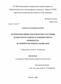 Коннов, Василий Иванович. Методология оценки экологического состояния малых рек и их защиты от влияния горного производства (на примере Восточного Забайкалья): дис. доктор технических наук: 25.00.36 - Геоэкология. Москва. 2009. 396 с.