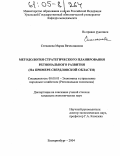 Степанова, Мария Вячеславовна. Методология стратегического планирования регионального развития: На примере Свердловской области: дис. кандидат экономических наук: 08.00.05 - Экономика и управление народным хозяйством: теория управления экономическими системами; макроэкономика; экономика, организация и управление предприятиями, отраслями, комплексами; управление инновациями; региональная экономика; логистика; экономика труда. Екатеринбург. 2004. 216 с.