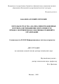 Баканов Арсений Сергеевич. Методы и средства анализа информационных потоков для повышения оперативности процессов принятия коллективных решений в организации: дис. доктор наук: 05.25.05 - Информационные системы и процессы, правовые аспекты информатики. ФГБОУ ВО «Московский государственный институт культуры». 2022. 280 с.