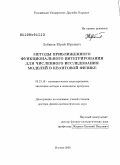 Лобанов, Юрий Юрьевич. Методы приближенного функционального интегрирования для численного исследования моделей в квантовой физике: дис. доктор физико-математических наук: 05.13.18 - Математическое моделирование, численные методы и комплексы программ. Москва. 2009. 216 с.