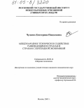 Чулкова, Екатерина Николаевна. Международное техническое содействие развивающимся странам и странам с переходной экономикой: дис. кандидат экономических наук: 08.00.14 - Мировая экономика. Москва. 2005. 221 с.