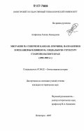 Агафонова, Галина Леонидовна. Миграция на Северном Кавказе: причины, направления и механизмы влияния на социальную структуру Ставропольского края: 1985-2005 гг.: дис. кандидат исторических наук: 07.00.02 - Отечественная история. Пятигорск. 2007. 205 с.
