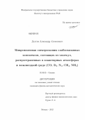 Долгов, Александр Алексеевич. Микроволновая спектроскопия слабосвязанных комплексов, состоящих из молекул, распространенных в планетарных атмосферах и межзвездной среде (CO, D2, N2, CH4, NH3): дис. кандидат физико-математических наук: 01.04.05 - Оптика. Москва. 2012. 124 с.