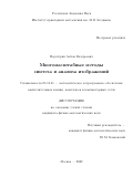 Переберин, Антон Валерьевич. Многомасштабные методы синтеза и анализа изображений: дис. кандидат физико-математических наук: 05.13.11 - Математическое и программное обеспечение вычислительных машин, комплексов и компьютерных сетей. Москва. 2002. 138 с.