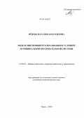 Мёдова, Наталия Анатольевна. Модель инклюзивного образования в условиях муниципальной образовательной системы: дис. кандидат наук: 13.00.01 - Общая педагогика, история педагогики и образования. Томск. 2013. 285 с.