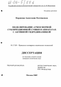 Корнеева, Анастасия Евгеньевна. Моделирование атмосферной сублимационной сушки в аппаратах с активной гидродинамикой: дис. кандидат технических наук: 05.17.08 - Процессы и аппараты химической технологии. Москва. 2005. 135 с.