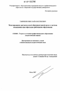 Гаврилов, Николай Анатольевич. Моделирование дистанционной образовательной среды в системе повышения квалификации работников образования: дис. кандидат педагогических наук: 13.00.08 - Теория и методика профессионального образования. Омск. 2007. 141 с.