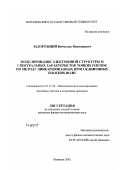 Задорожний, Вячеслав Викторович. Моделирование электронной структуры и спектральных характеристик тонких пленок по методу линеаризованных присоединенных плоских волн: дис. кандидат физико-математических наук: 05.13.18 - Математическое моделирование, численные методы и комплексы программ. Воронеж. 2002. 143 с.
